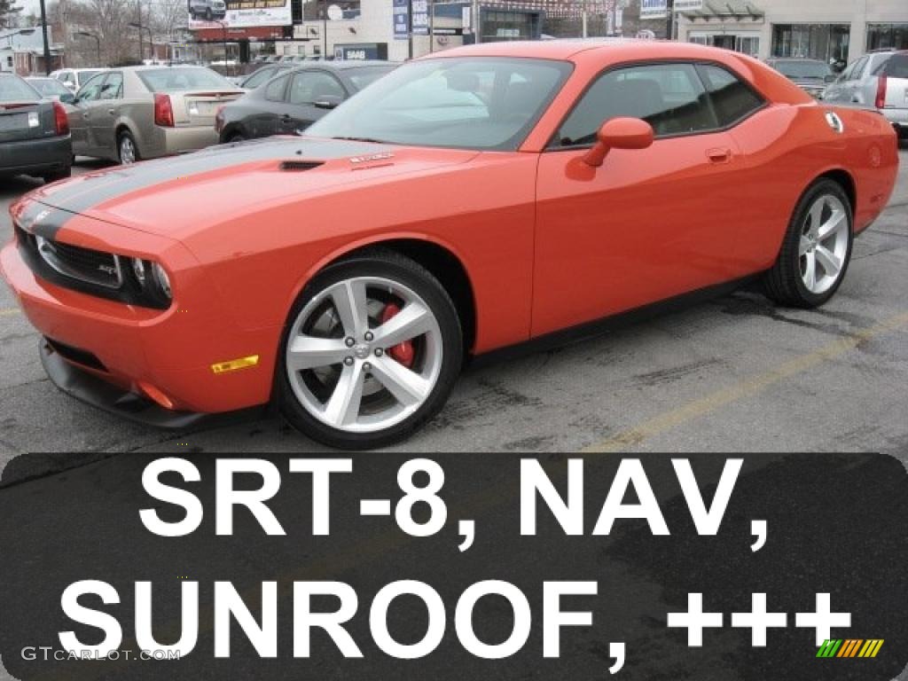 2009 Challenger SRT8 - HEMI Orange / Dark Slate Gray photo #1