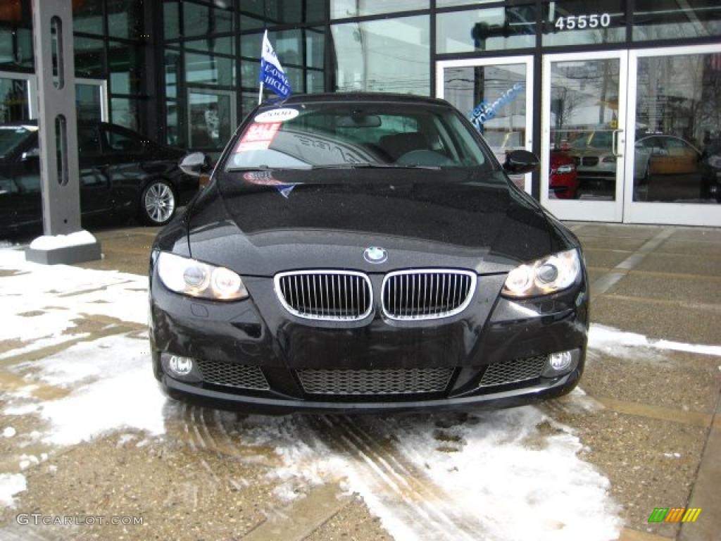 2008 3 Series 335i Coupe - Jet Black / Black Dakota Leather photo #3