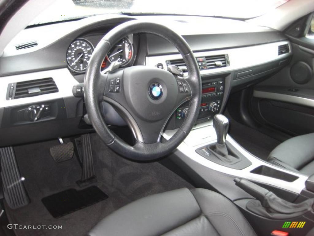 2008 3 Series 335i Coupe - Jet Black / Black Dakota Leather photo #13