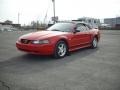 2004 Torch Red Ford Mustang V6 Convertible  photo #1