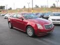 2010 Crystal Red Tintcoat Cadillac CTS 3.0 Sport Wagon  photo #2