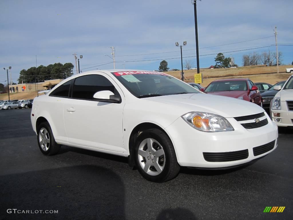 2007 Cobalt LT Coupe - Summit White / Gray photo #2