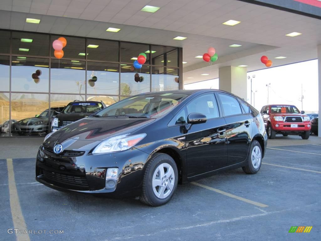 2010 Prius Hybrid IV - Black / Misty Gray photo #1