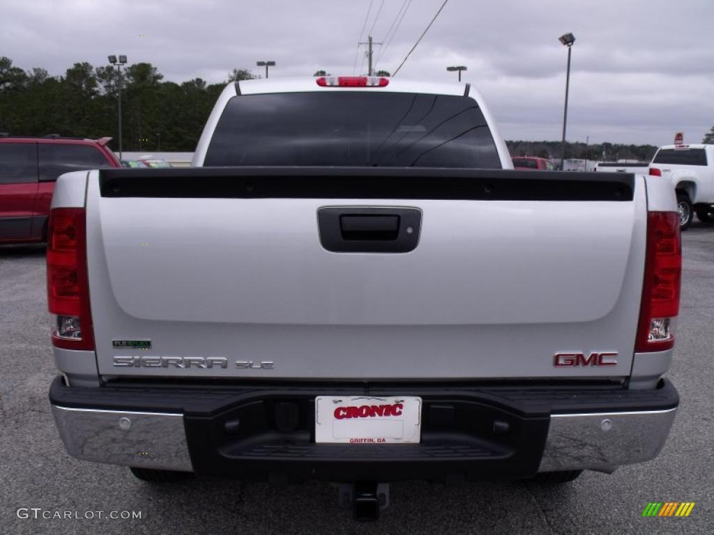 2010 Sierra 1500 SLE Crew Cab - Pure Silver Metallic / Dark Titanium/Light Titanium photo #7