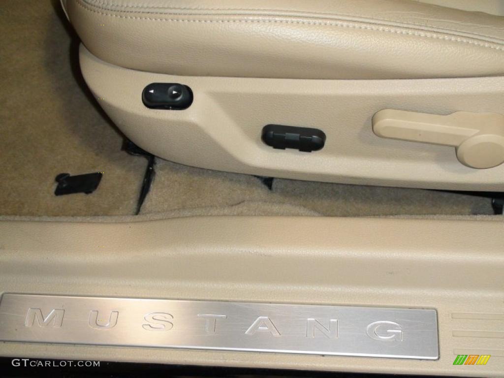 2006 Mustang V6 Premium Coupe - Black / Light Parchment photo #14