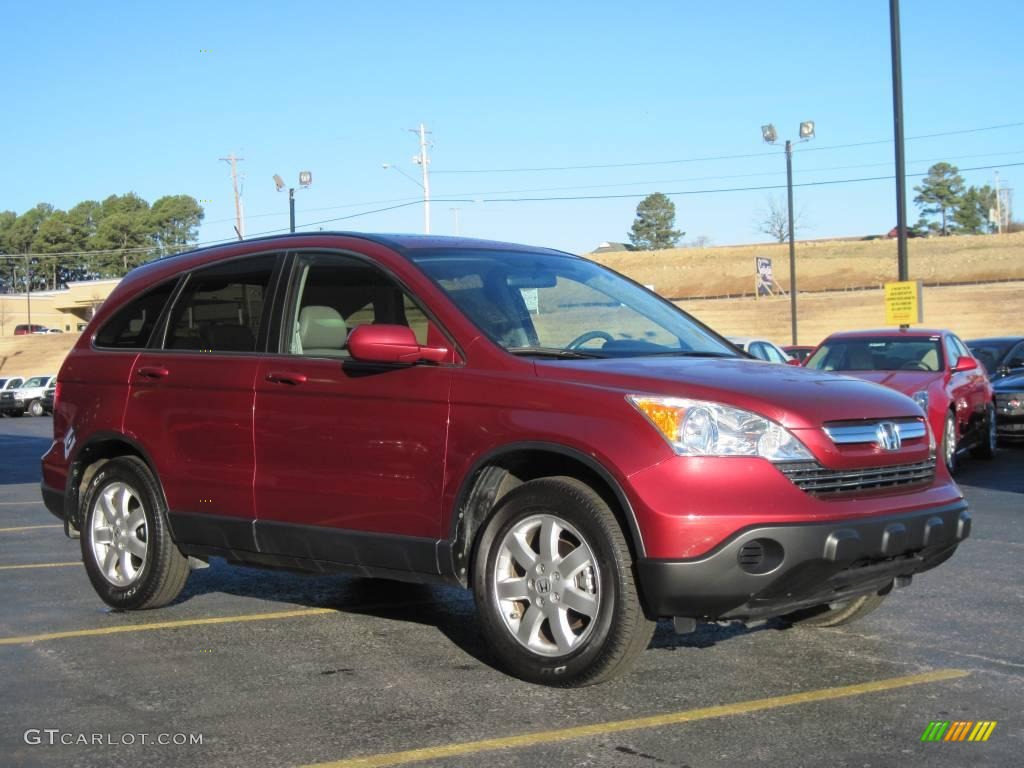 2007 CR-V EX-L - Tango Red Pearl / Gray photo #2