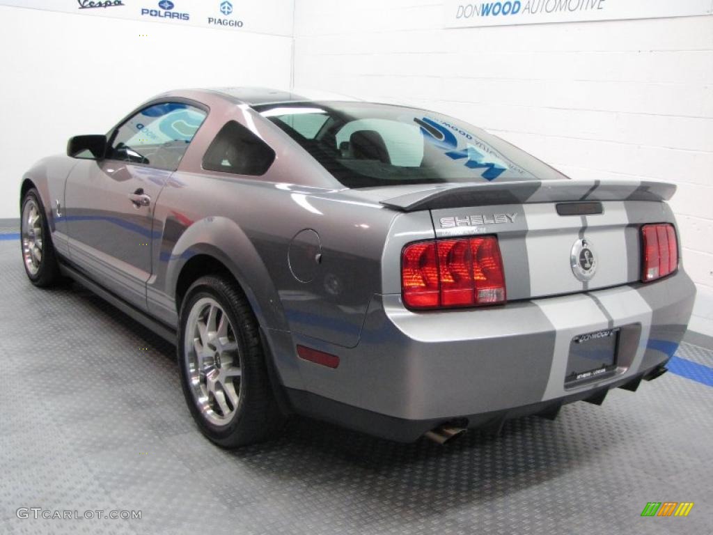 2007 Mustang Shelby GT500 Coupe - Tungsten Grey Metallic / Black Leather photo #3