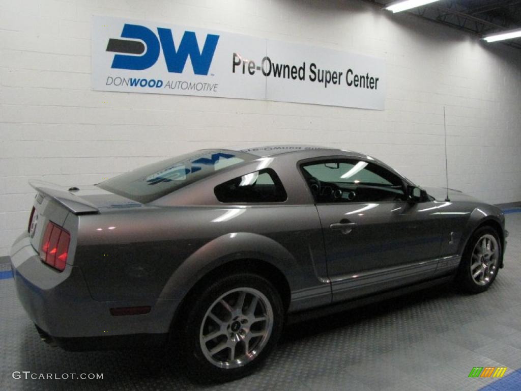 2007 Mustang Shelby GT500 Coupe - Tungsten Grey Metallic / Black Leather photo #4