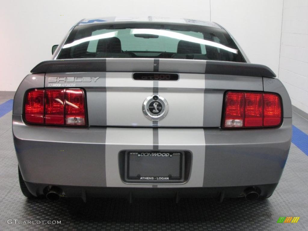 2007 Mustang Shelby GT500 Coupe - Tungsten Grey Metallic / Black Leather photo #7