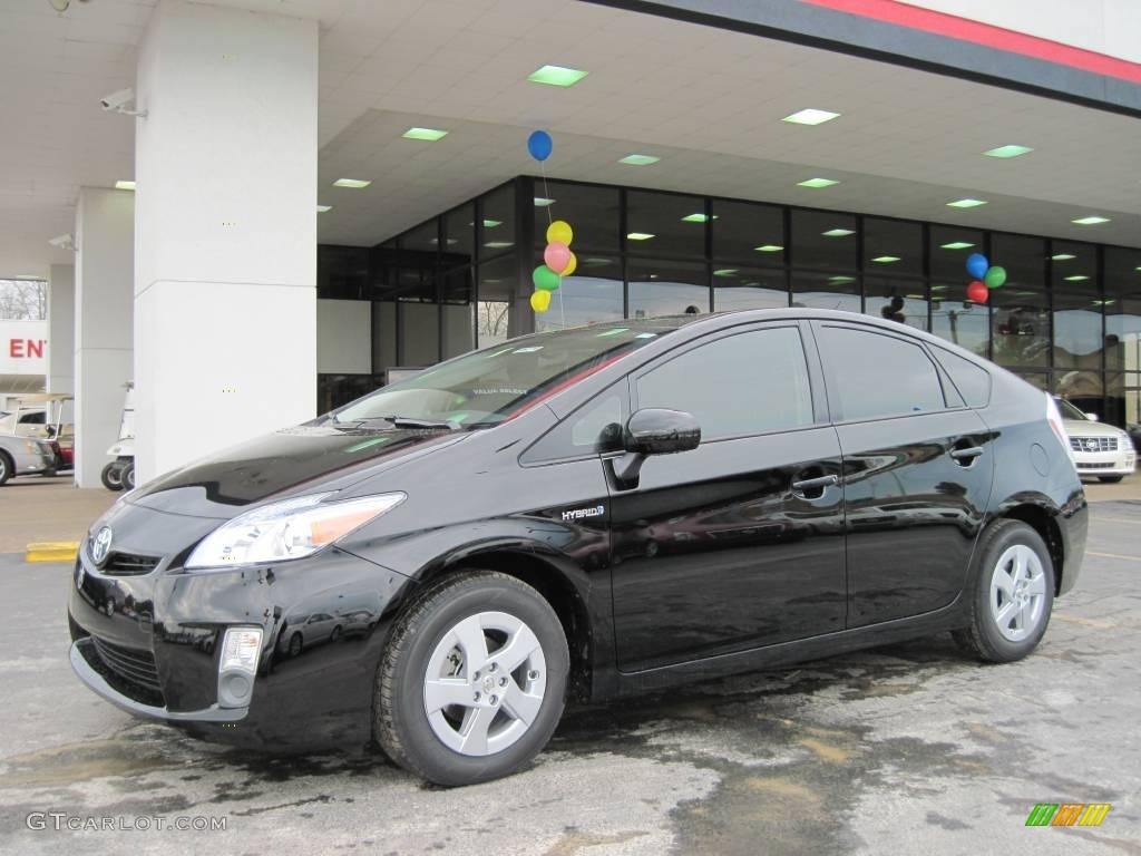 2010 Prius Hybrid III - Black / Dark Gray photo #1