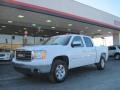 2008 Summit White GMC Sierra 1500 SLT Crew Cab 4x4  photo #1