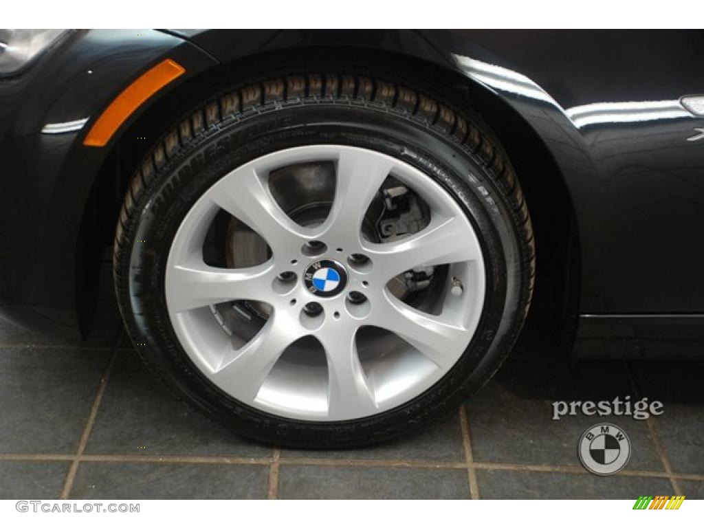 2009 3 Series 328xi Coupe - Black Sapphire Metallic / Beige photo #8