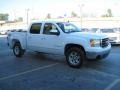 2008 Summit White GMC Sierra 1500 SLT Crew Cab 4x4  photo #2