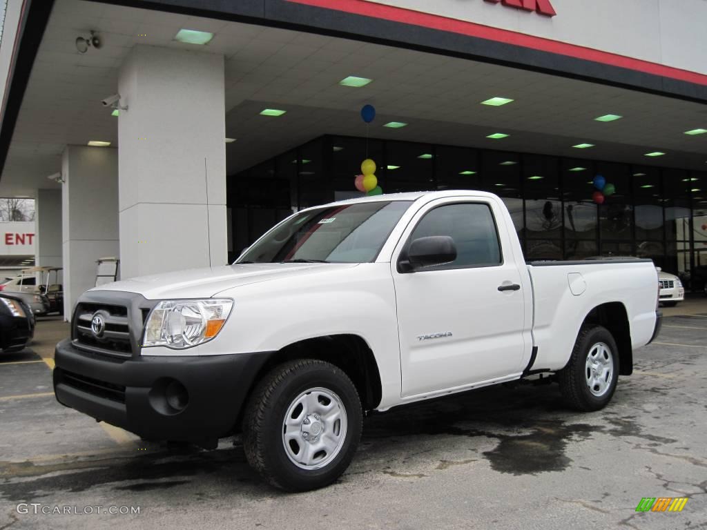 Super White Toyota Tacoma