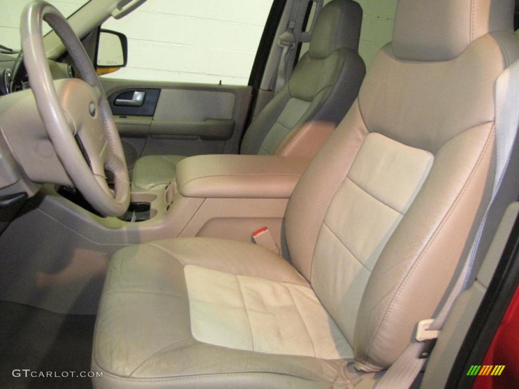 2003 Expedition Eddie Bauer 4x4 - Laser Red Tinted Metallic / Medium Parchment photo #10