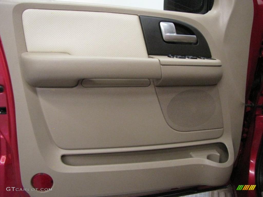 2003 Expedition Eddie Bauer 4x4 - Laser Red Tinted Metallic / Medium Parchment photo #16