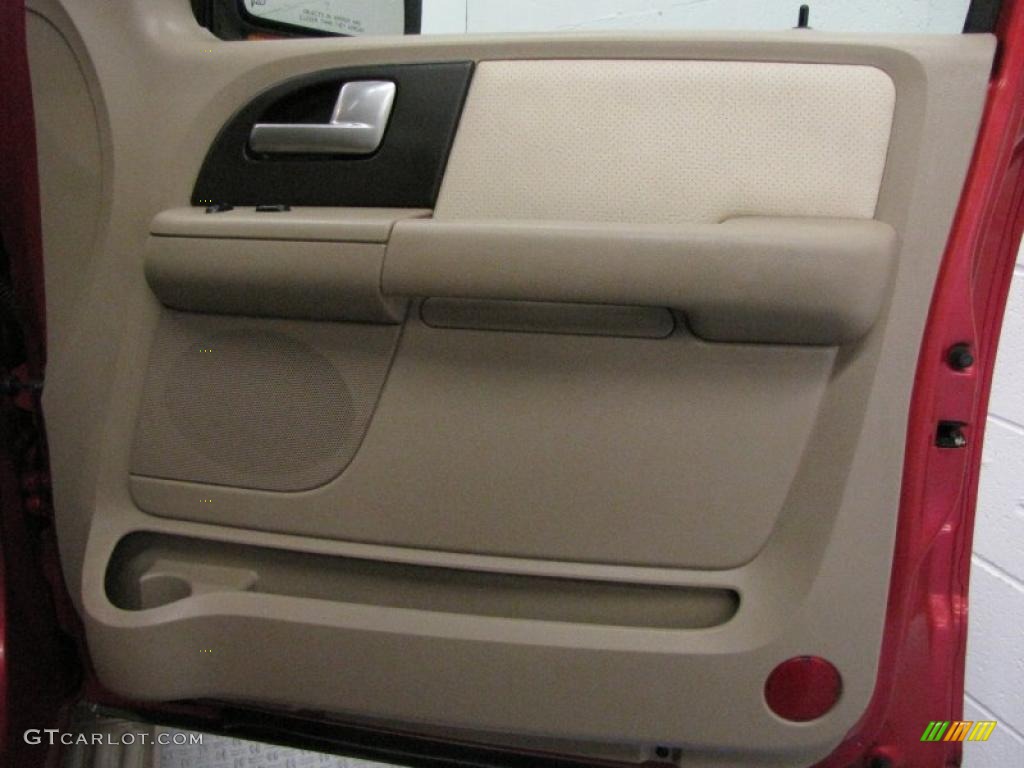 2003 Expedition Eddie Bauer 4x4 - Laser Red Tinted Metallic / Medium Parchment photo #17