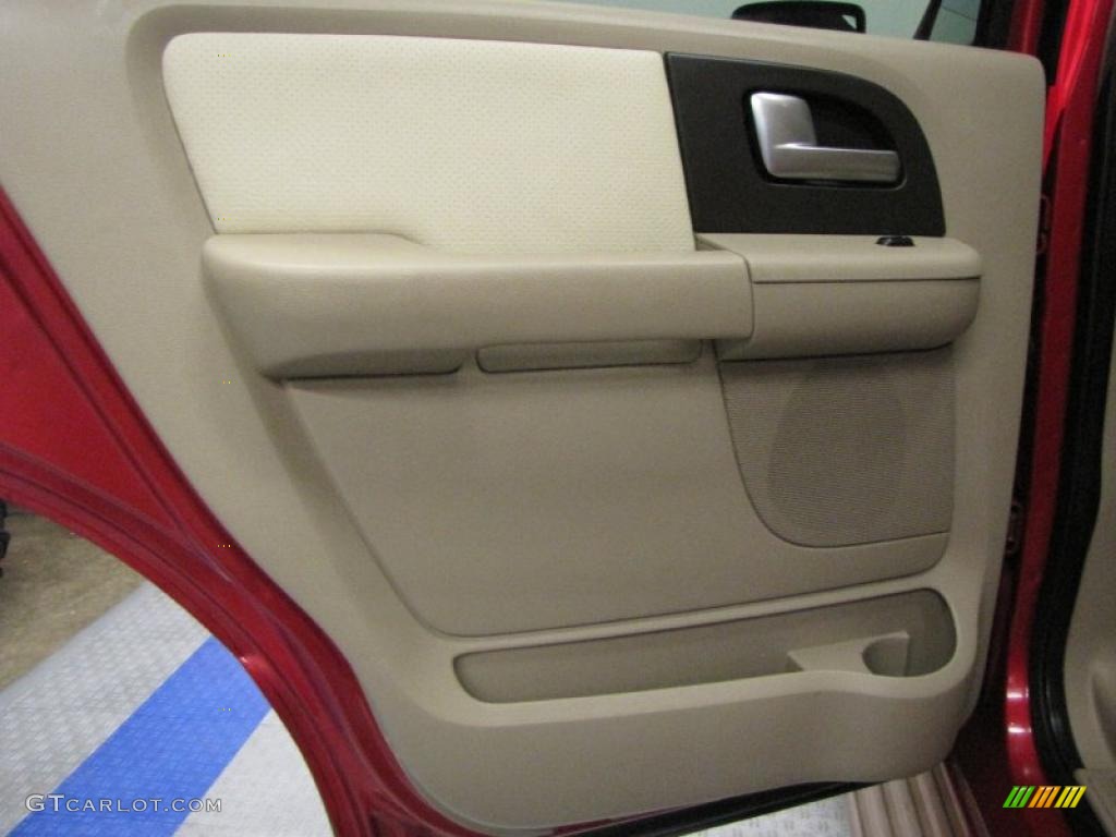 2003 Expedition Eddie Bauer 4x4 - Laser Red Tinted Metallic / Medium Parchment photo #18