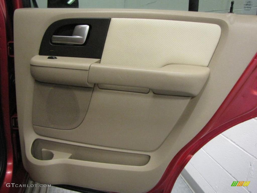 2003 Expedition Eddie Bauer 4x4 - Laser Red Tinted Metallic / Medium Parchment photo #19