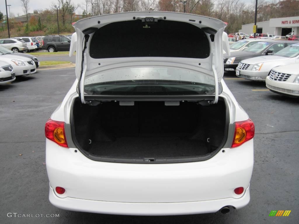 2009 Corolla S - Super White / Dark Charcoal photo #5