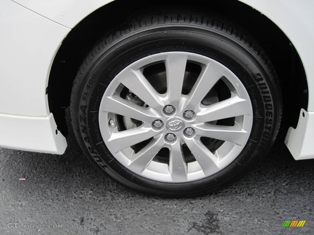 2009 Corolla S - Super White / Dark Charcoal photo #8