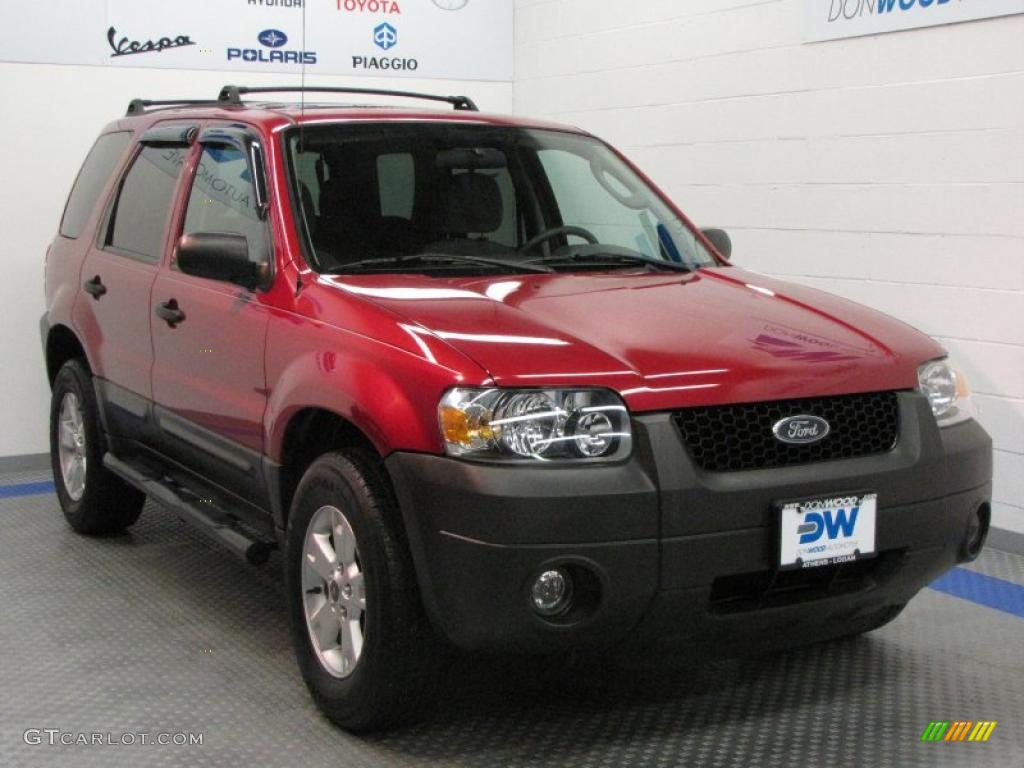 2006 Escape XLT V6 - Redfire Metallic / Medium/Dark Flint photo #1