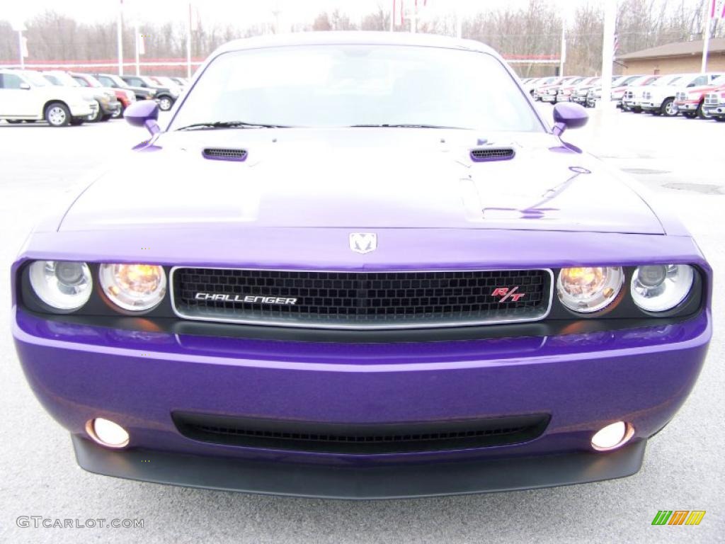 2010 Challenger R/T Classic - Plum Crazy Purple Pearl / Dark Slate Gray photo #6