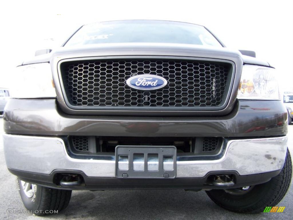 2005 F150 XLT SuperCab 4x4 - Dark Stone Metallic / Tan photo #3