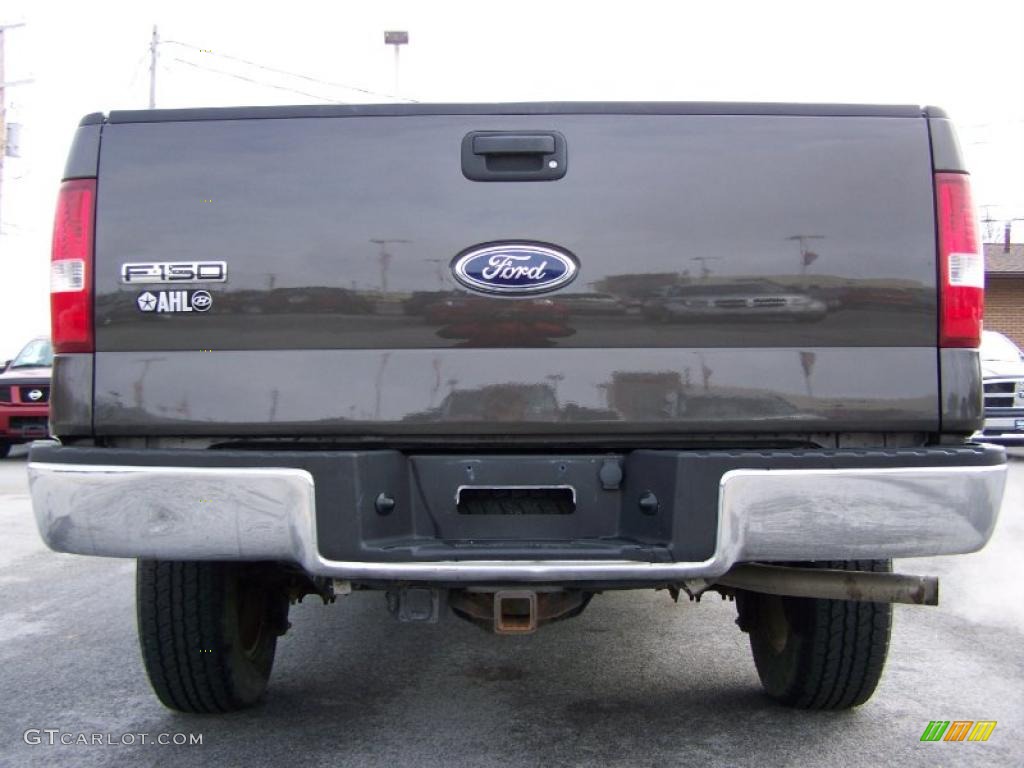 2005 F150 XLT SuperCab 4x4 - Dark Stone Metallic / Tan photo #6