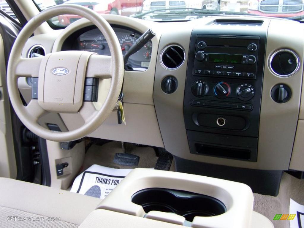2005 F150 XLT SuperCab 4x4 - Dark Stone Metallic / Tan photo #15