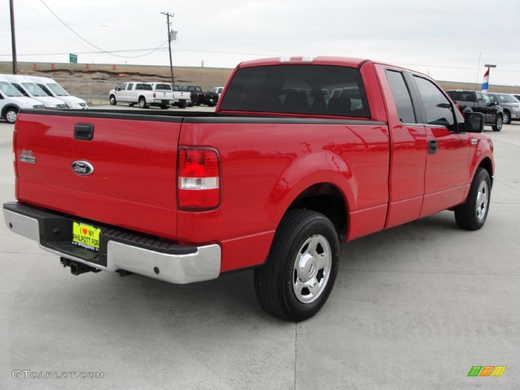2006 F150 XLT SuperCab - Bright Red / Medium/Dark Flint photo #3