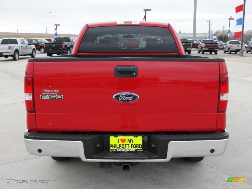 2006 F150 XLT SuperCab - Bright Red / Medium/Dark Flint photo #4