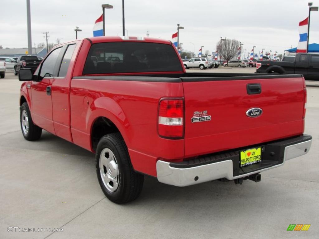 2006 F150 XLT SuperCab - Bright Red / Medium/Dark Flint photo #5