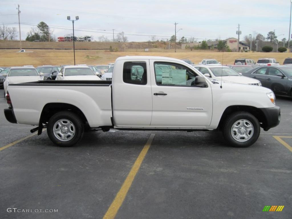 2010 Tacoma Access Cab - Super White / Graphite photo #3