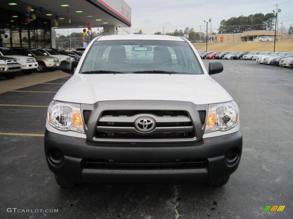 2010 Tacoma Access Cab - Super White / Graphite photo #5