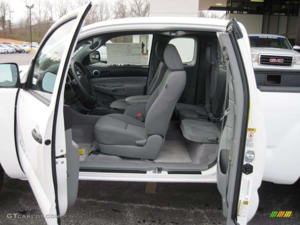 2010 Tacoma Access Cab - Super White / Graphite photo #10
