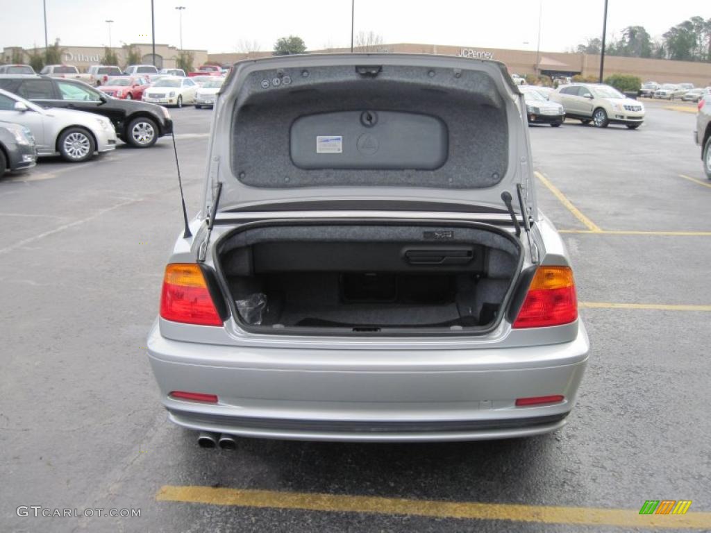 2001 3 Series 330i Convertible - Titanium Silver Metallic / Black photo #7