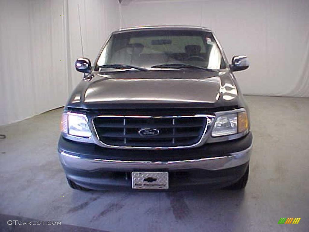 2002 F150 XLT SuperCab - Dark Shadow Grey Metallic / Medium Graphite photo #2