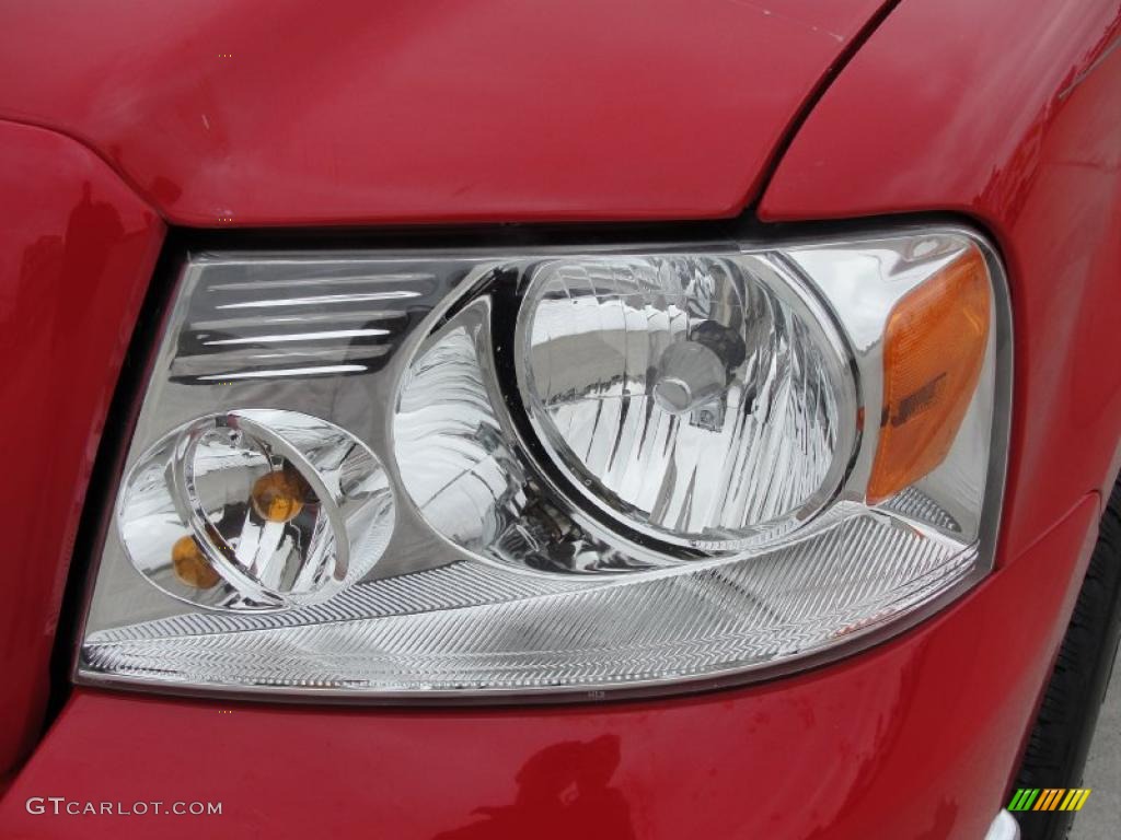 2006 F150 XLT SuperCrew 4x4 - Bright Red / Medium/Dark Flint photo #10