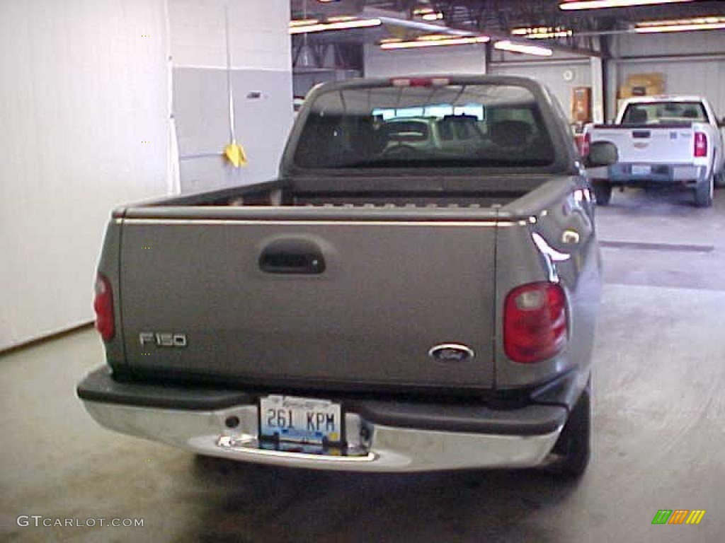 2002 F150 XLT SuperCab - Dark Shadow Grey Metallic / Medium Graphite photo #14