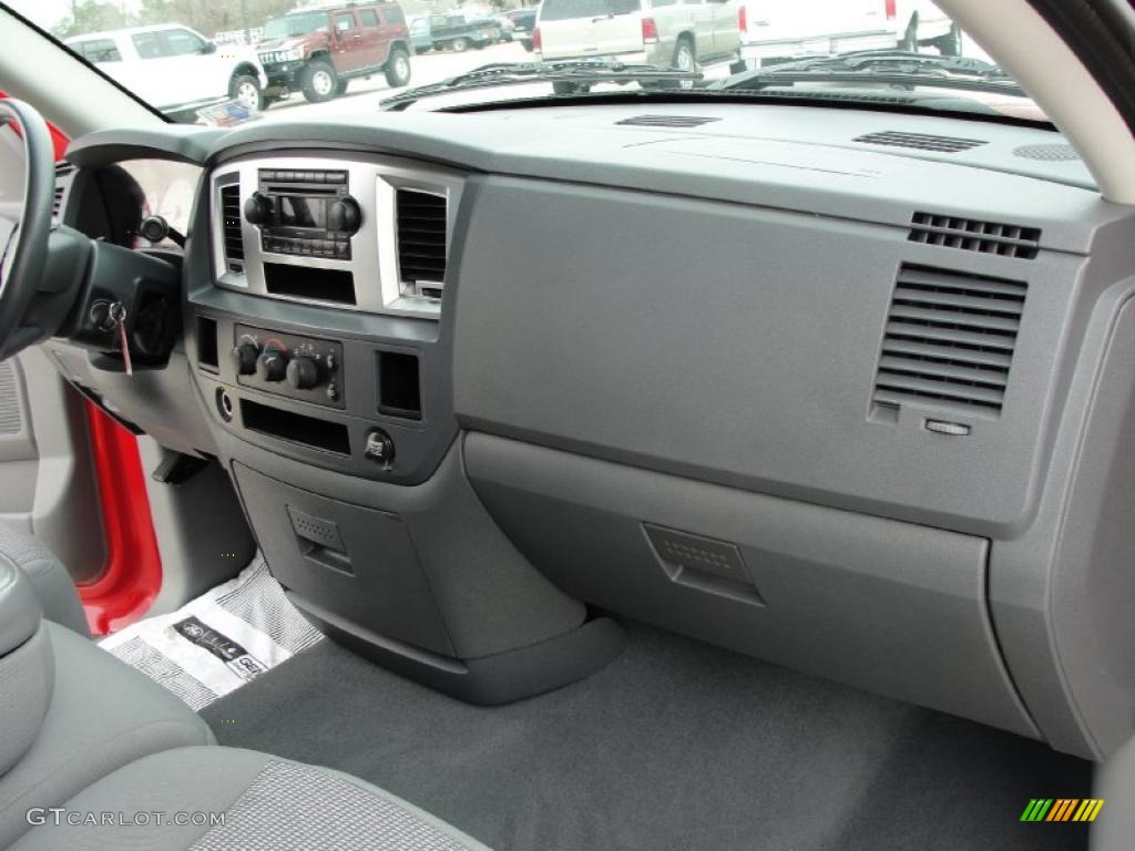 2007 Ram 1500 ST Quad Cab - Flame Red / Medium Slate Gray photo #25