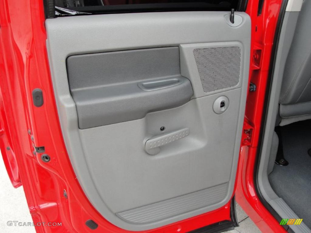 2007 Ram 1500 ST Quad Cab - Flame Red / Medium Slate Gray photo #29
