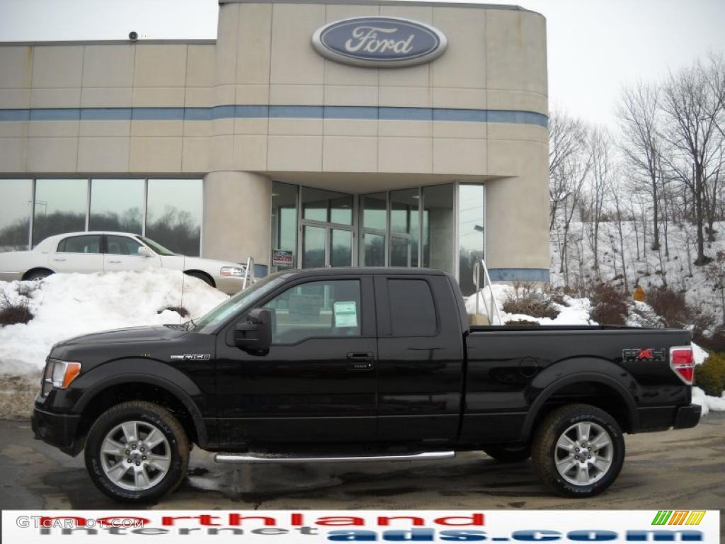 2010 F150 FX4 SuperCab 4x4 - Tuxedo Black / Black photo #1