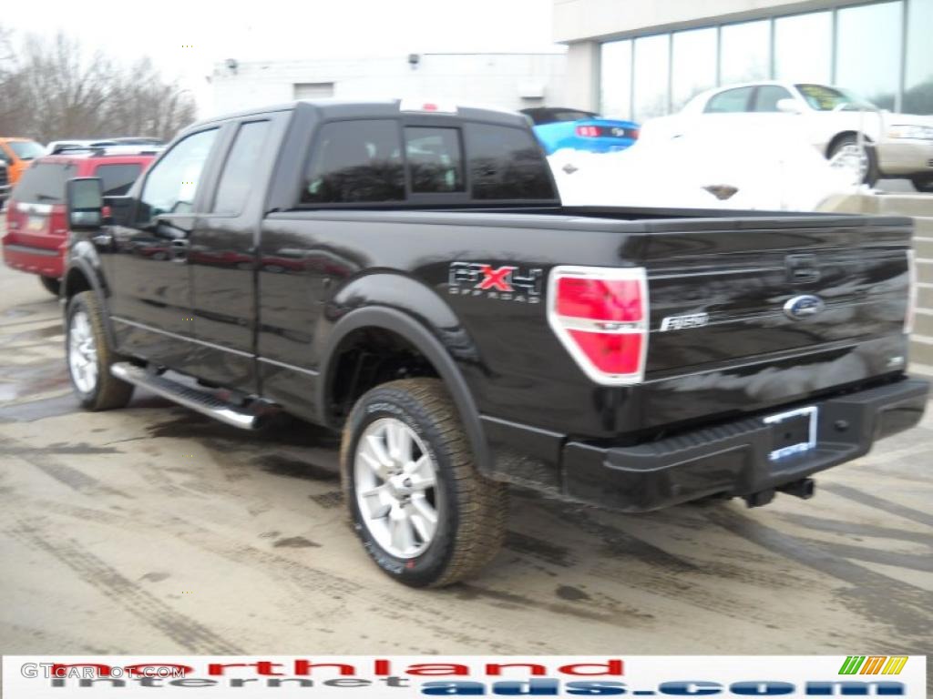 2010 F150 FX4 SuperCab 4x4 - Tuxedo Black / Black photo #8