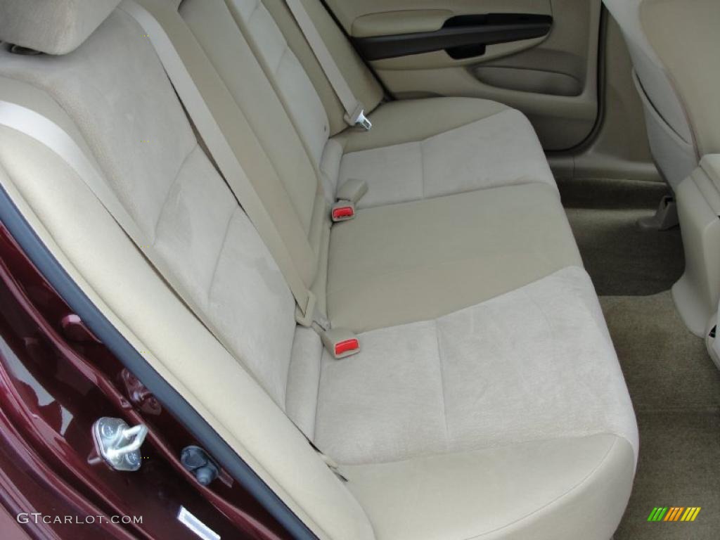 2009 Accord LX Sedan - Basque Red Pearl / Ivory photo #26