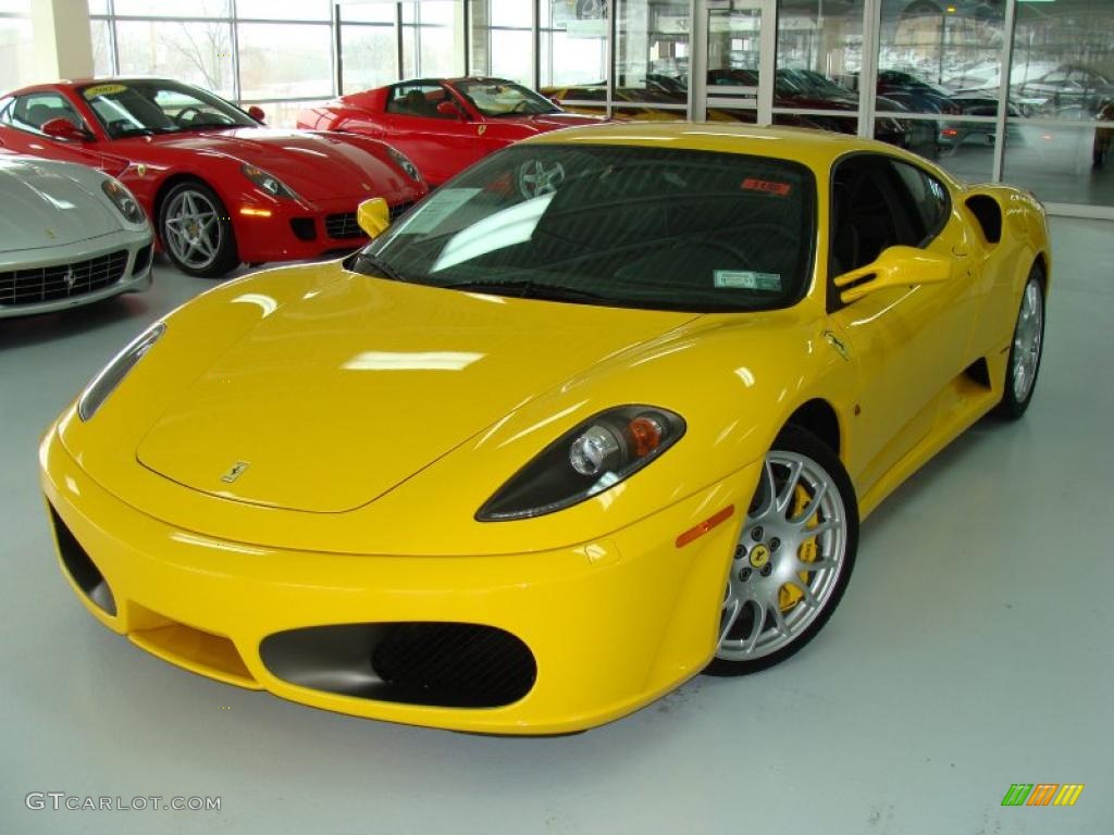 2007 F430 Coupe F1 - Giallo Modena DS (Yellow) / Nero photo #2