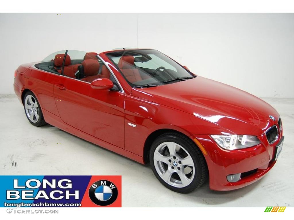2008 3 Series 328i Convertible - Crimson Red / Coral Red/Black photo #1