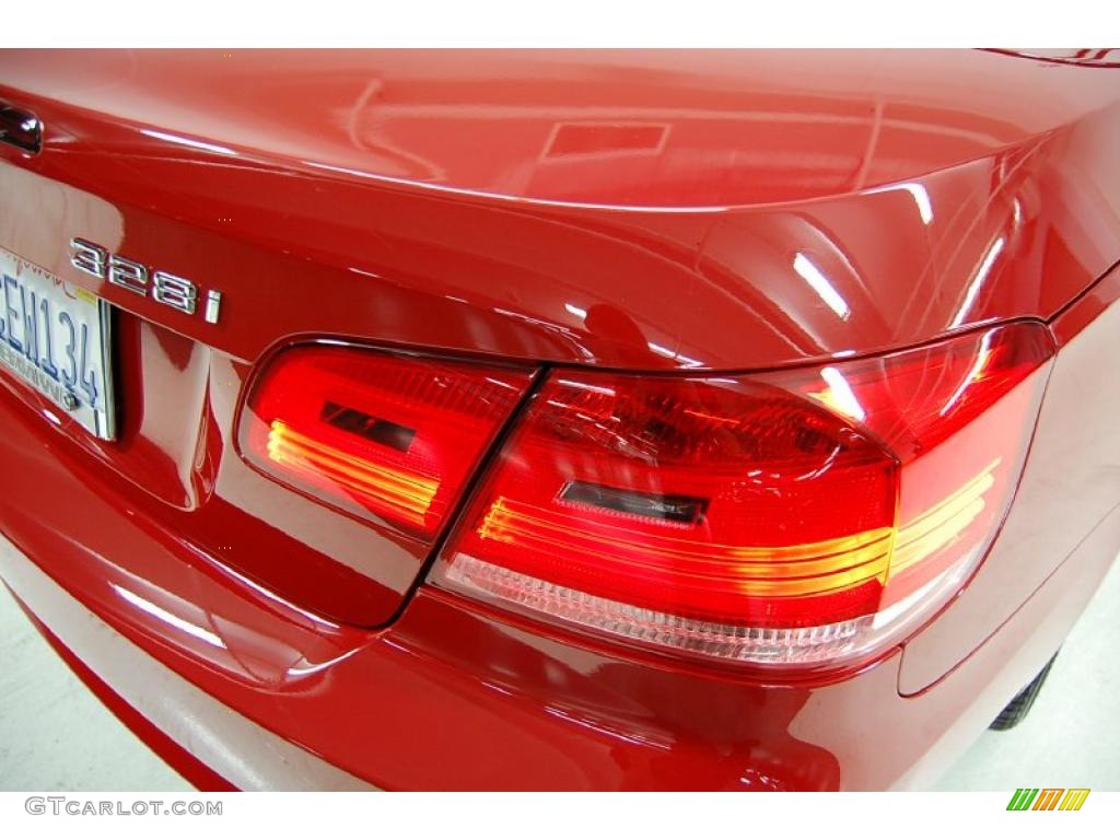 2008 3 Series 328i Convertible - Crimson Red / Coral Red/Black photo #8