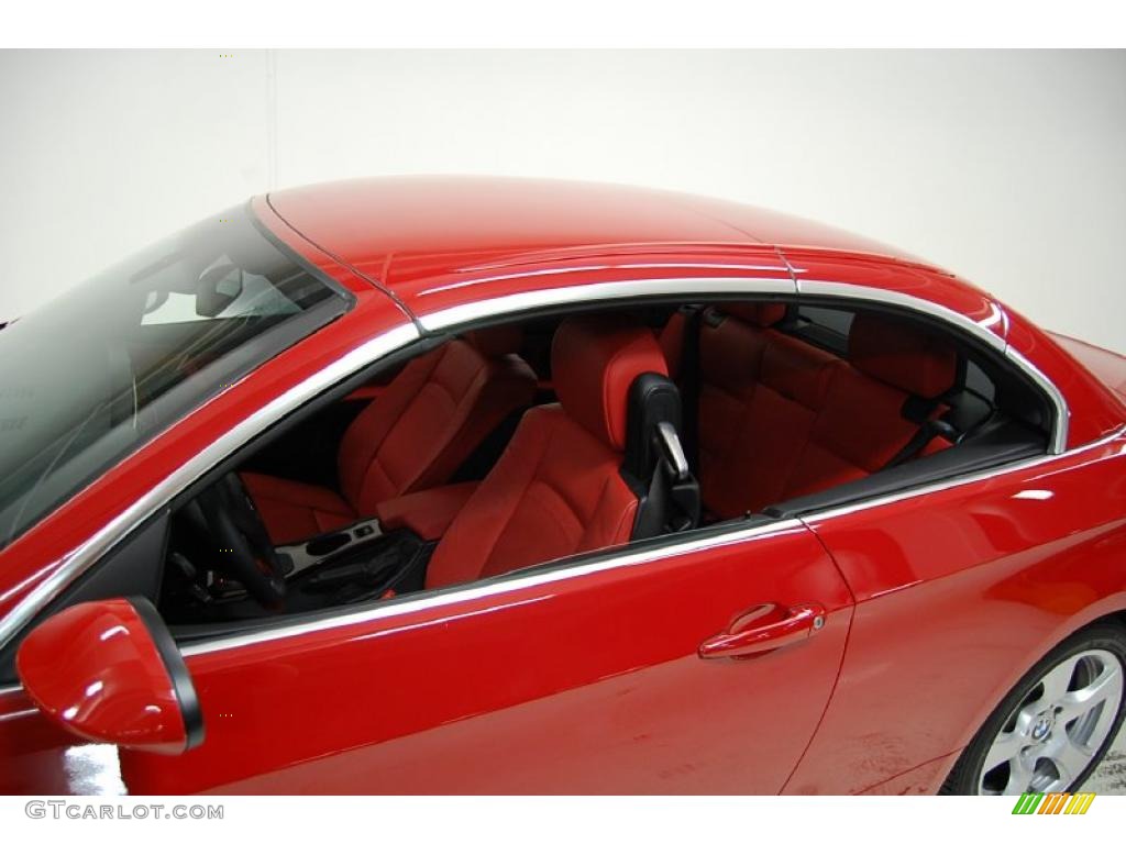 2008 3 Series 328i Convertible - Crimson Red / Coral Red/Black photo #23