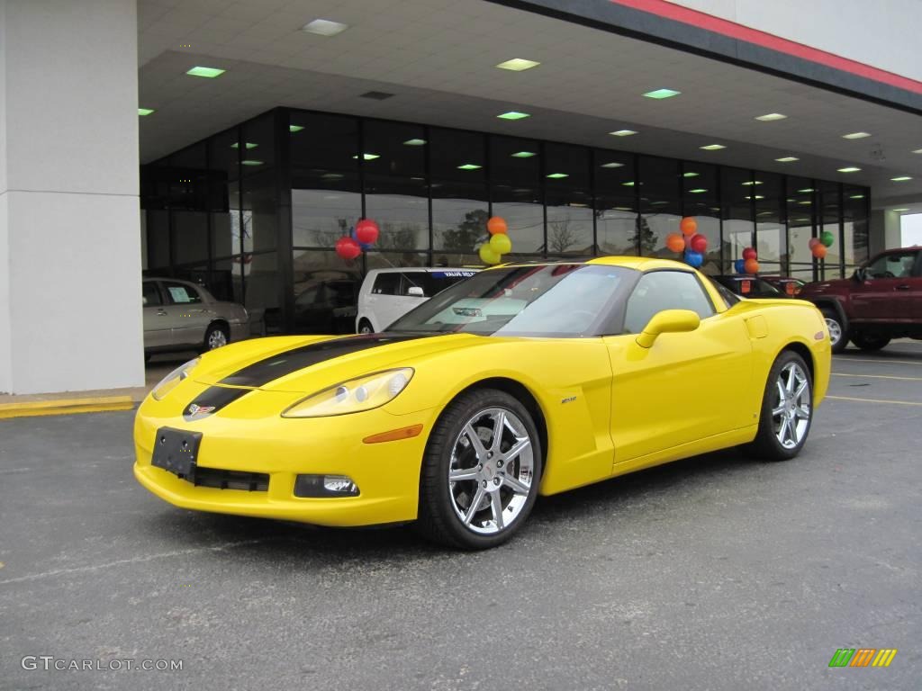 2008 Corvette ZHZ Hertz Edition Coupe - Velocity Yellow / Ebony photo #1